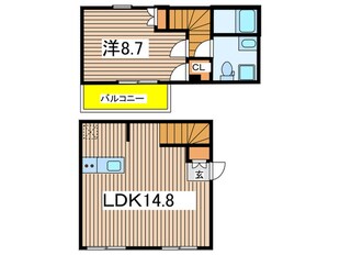 アーバンステージ菊川の物件間取画像